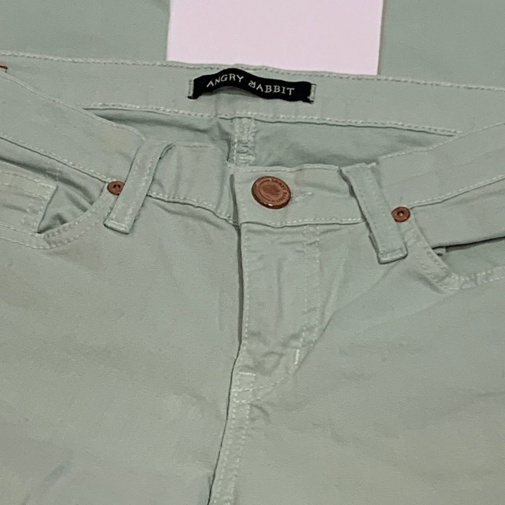 Angry Rabbit Skinny Green Denim Jean - Picture 8 of 8
